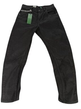 G-Star RAW ARC 3D Boyfriend Jeans NWT Jet Black Stretch W24 L30